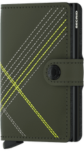 Secrid - Miniwallet Stitch Linea Lime טען תמונה לגלריה