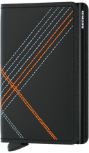 Secrid - Slimwallet Stitch Linea Orange טען תמונה לגלריה