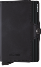 Secrid - Twinwallet Vintage Black טען תמונה לגלריה