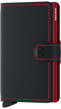 Secrid - Miniwallet Matte Black & Red טען תמונה לגלריה