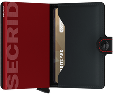 Secrid - Miniwallet Matte Black & Red טען תמונה לגלריה