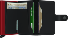 Secrid - Miniwallet Matte Black & Red טען תמונה לגלריה