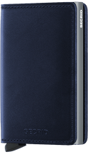 Secrid - Slimwallet Navy Polished טען תמונה לגלריה