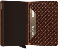 Secrid - Slimwallet Basket Brown טען תמונה לגלריה