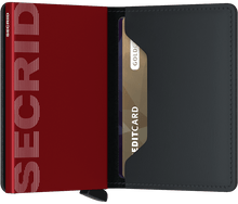 Secrid -Slimwallet Matte Black & Red טען תמונה לגלריה