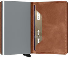 Secrid - Slimwallet Vintage Cognac-Silver טען תמונה לגלריה