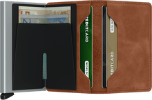 Secrid - Slimwallet Vintage Cognac-Silver טען תמונה לגלריה