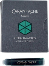  Caran d&#39;Ache Ink Cartridges - Vibrant Green (Pack of 6) טען תמונה לגלריה
