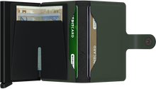  Secrid - Miniwallet Matte Green-Black טען תמונה לגלריה
