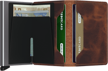  Secrid - Slimwallet Vintage Brown טען תמונה לגלריה
