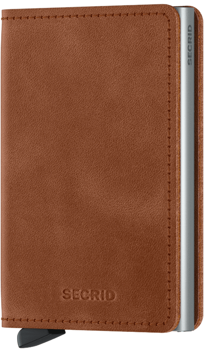 Secrid - Slimwallet Vintage Cognac-Silver
