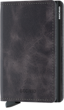  Secrid - Slimwallet Vintage Grey-Black טען תמונה לגלריה
