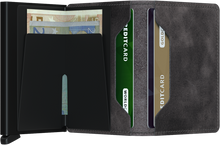  Secrid - Slimwallet Vintage Grey-Black טען תמונה לגלריה
