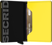  Secrid - Slimwallet Matte Black &amp; Yellow טען תמונה לגלריה
